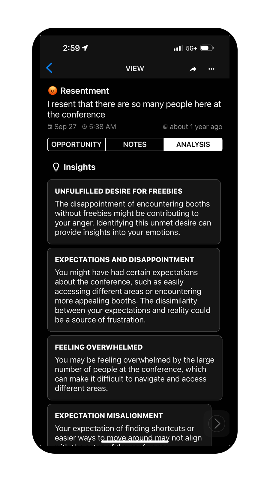 Daily Check-in Screen