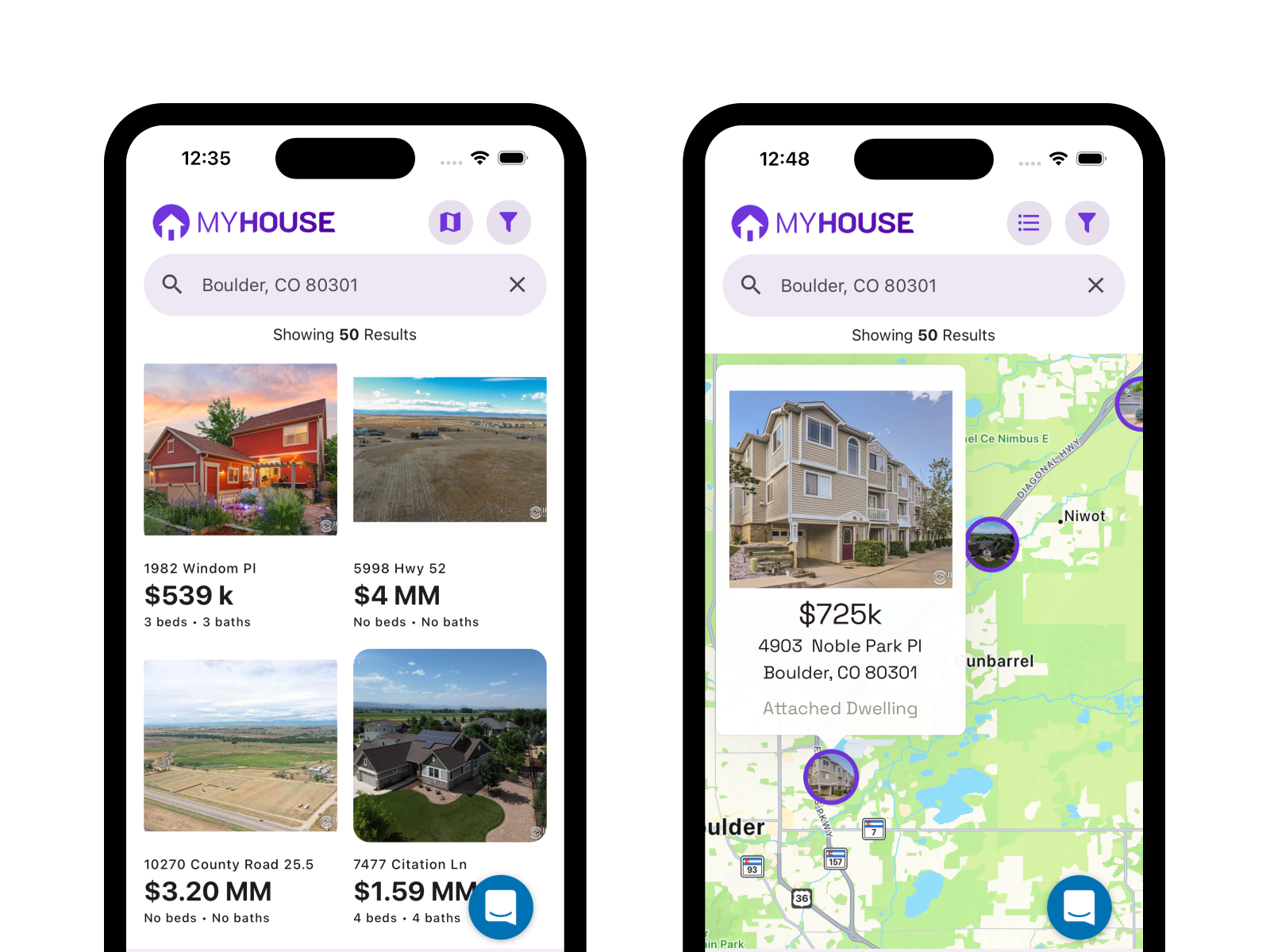MyHouse App Screenshots