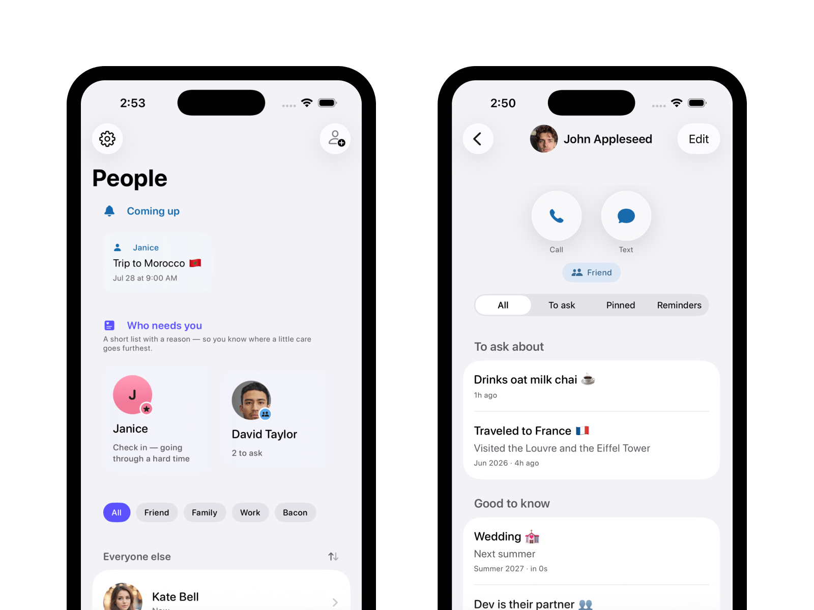 rmbrme App Interface Mockup